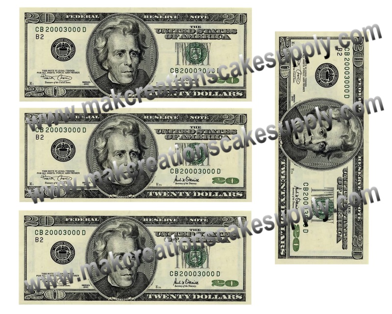 Edible Money | 100 Dollar Bills For Cakes | Edible hundred dollar bills ...