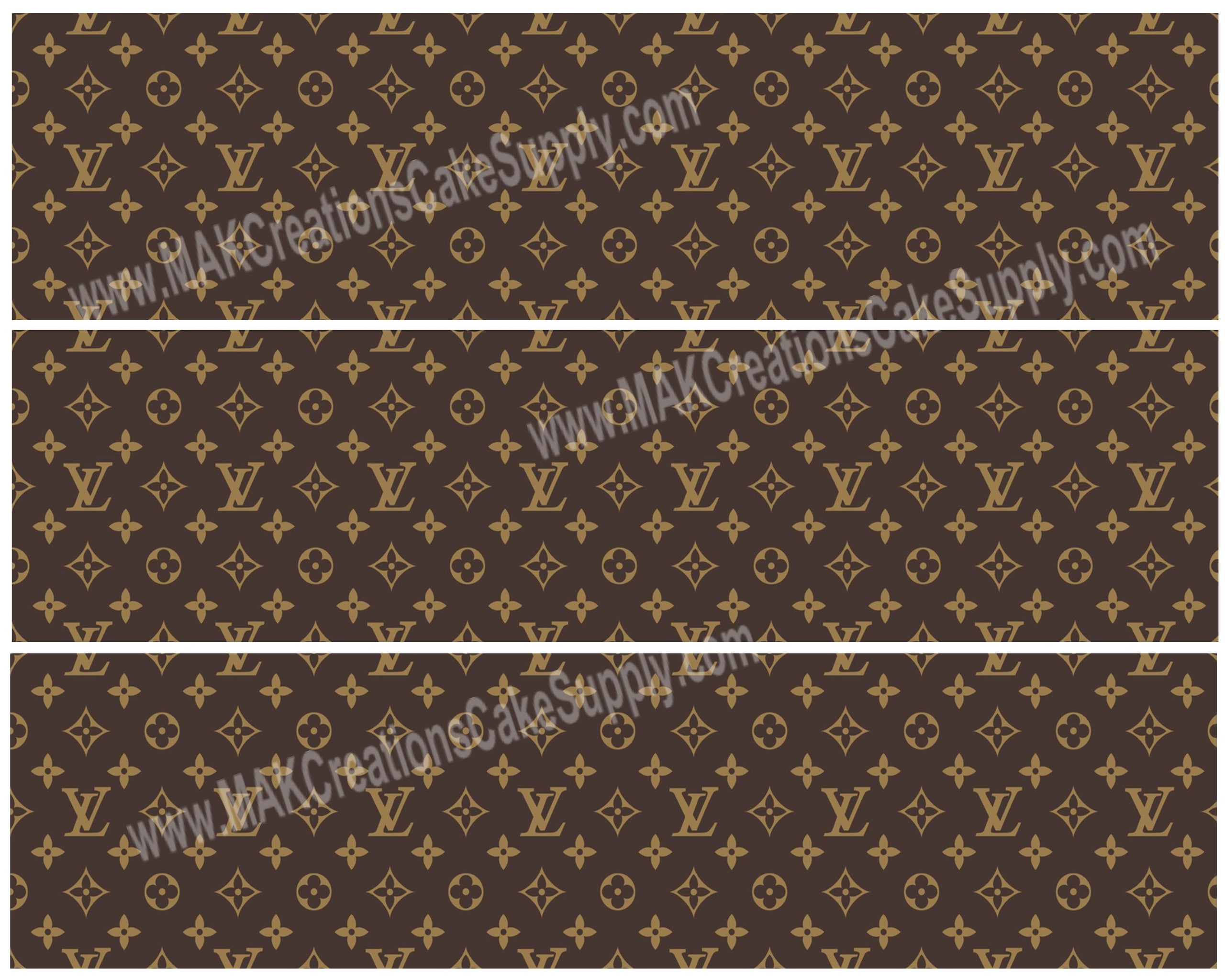 Louis Vuitton Damier Beige Patterns Layout Wrap OG Edible Cake Toppers –  Cakecery