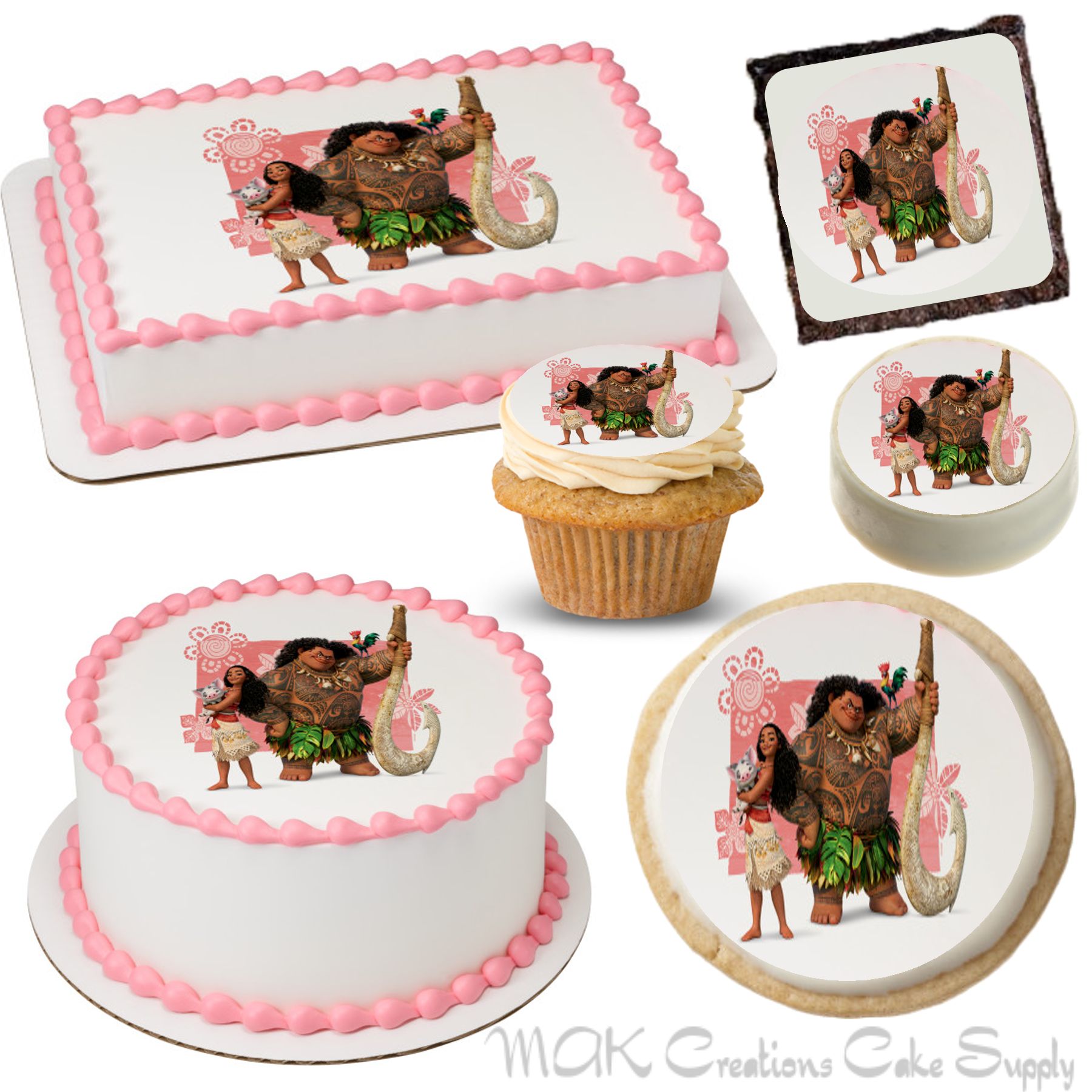 Custom Moana Cake Topper, Baby Moana Cake Topper, Moana Party Decor 