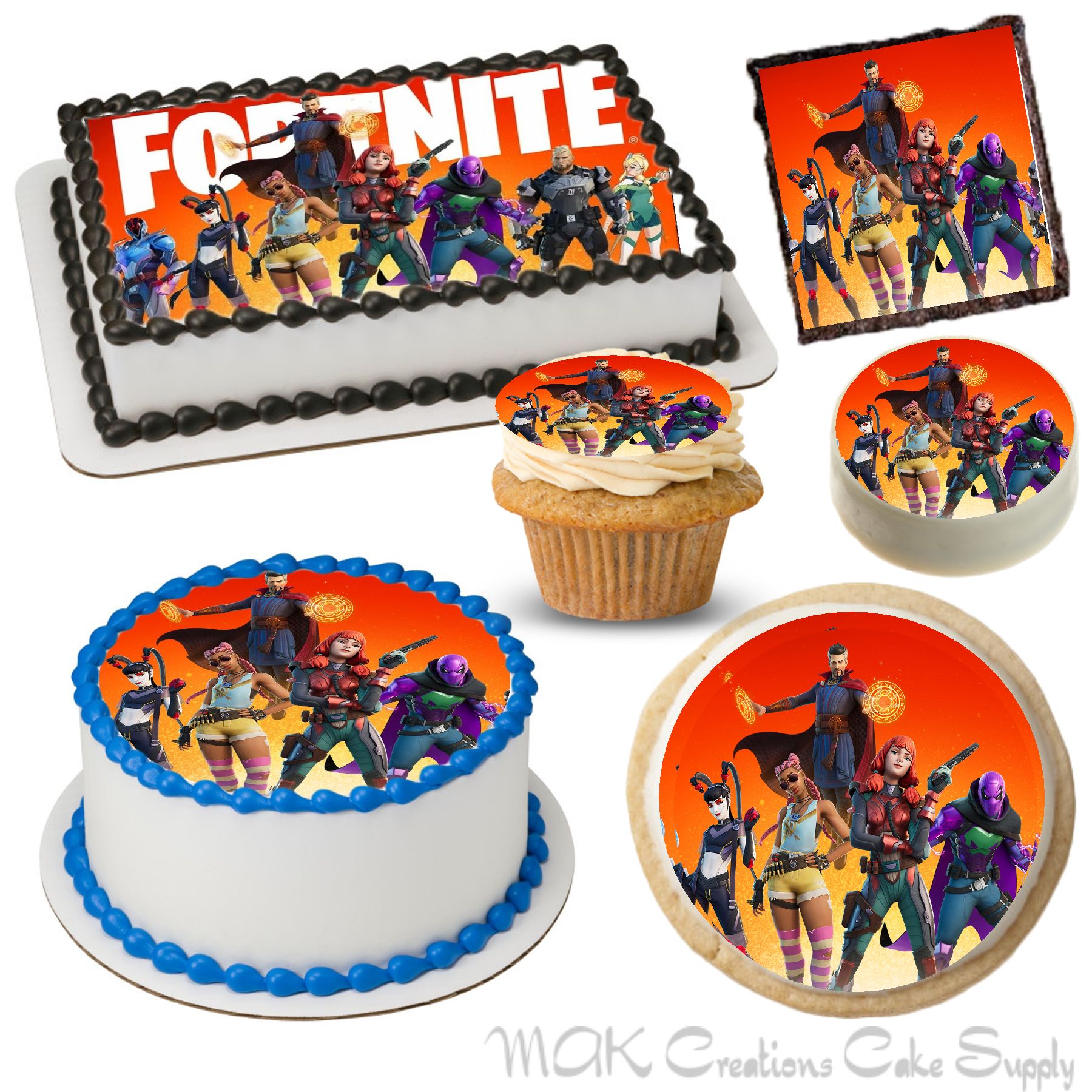 Fortnite PERSONALIZED Cake Pick Topper Party Supplies Canada - Open A Party